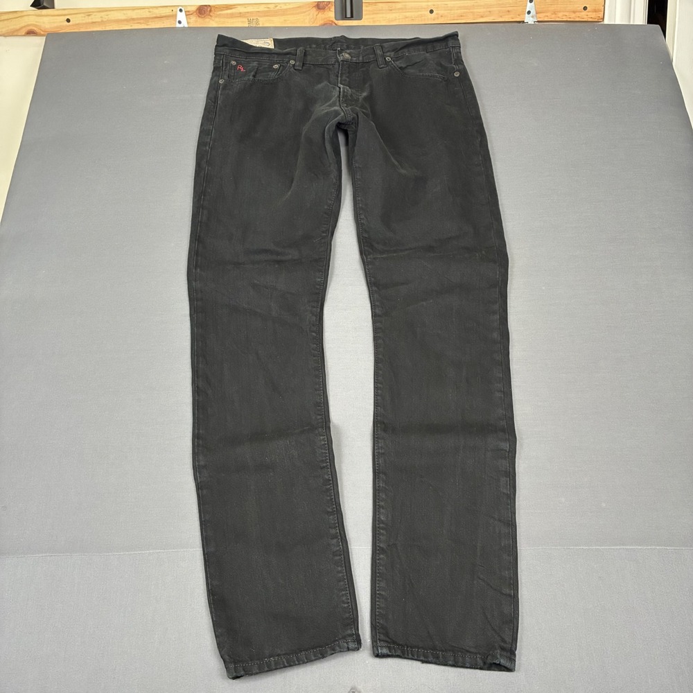 Polo Ralph Lauren Authentic Dungaree Black Slim Fit Jeans Men's Size 34x34